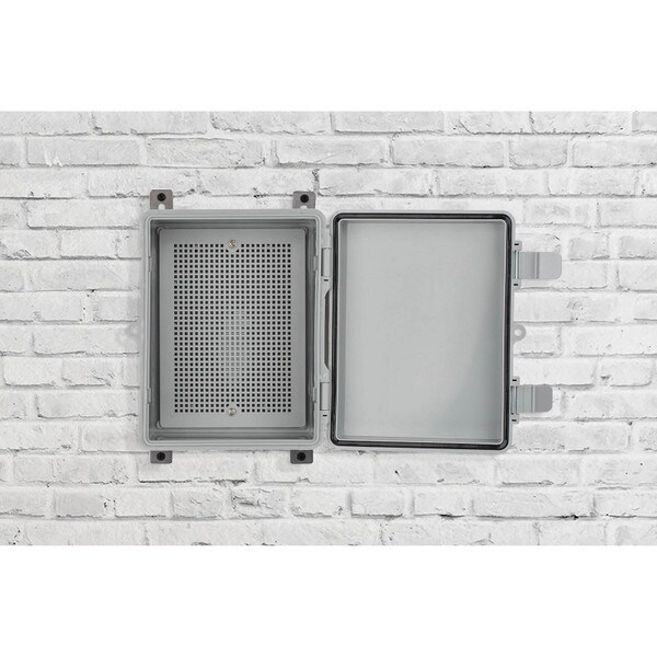 Main product image for Outdoor Utility Box 8.7"x6.7"x4.3" (170x220x110mm) with Mounting Plate and Wall Brackets320-4004